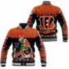 NFL Cincinnati Bengals The Grinch Christmas Baseball Jacket NFL Cincinnati Bengals The Grinch Christmas Baseball Jacket