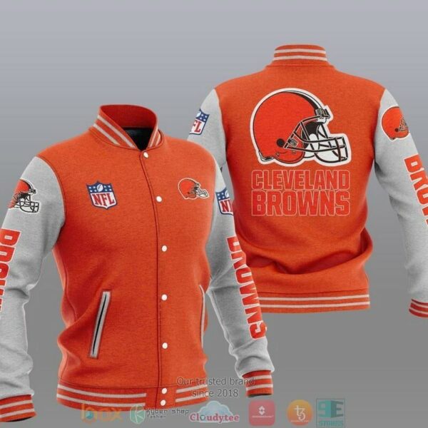 NFL Cleveland Browns Orange Baseball Jacket