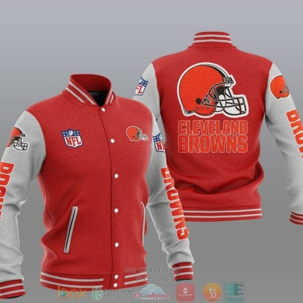 NFL Cleveland Browns Red Baseball Jacket