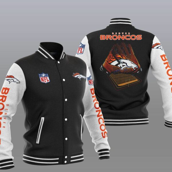 NFL Denver Broncos Black Baseball Jacket