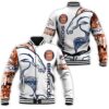 NFL Denver Broncos White Baseball Jacket NFL Denver Broncos White Baseball Jacket