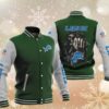 NFL Detroit Lions Green Skull Baseball Jacket