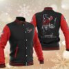 NFL Houston Texans Black Red Iron Maiden Baseball Jacket NFL Houston Texans Black Red Iron Maiden Baseball Jacket