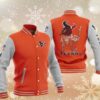 NFL Houston Texans Orange Iron Maiden Baseball Jacket NFL Houston Texans Orange Iron Maiden Baseball Jacket