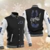 NFL Indianapolis Colts Black Iron Maiden Baseball Jacket NFL Indianapolis Colts Black Iron Maiden Baseball Jacket