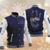 NFL Indianapolis Colts Navy Iron Maiden Baseball Jacket NFL Indianapolis Colts Navy Iron Maiden Baseball Jacket