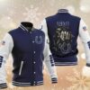 NFL Indianapolis Colts Navy Skull Baseball Jacket NFL Indianapolis Colts Navy Skull Baseball Jacket