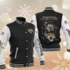 NFL Jacksonville Jaguars Black Skull death 3D Baseball Jacket NFL Jacksonville Jaguars Black Skull death 3D Baseball Jacket