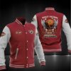NFL Jacksonville Jaguars Red Skull Baseball Jacket V2 NFL Jacksonville Jaguars Red Skull Baseball Jacket V2