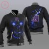 NFL New York Giants Black Skull Baseball Jacket NFL New York Giants Black Skull Baseball Jacket