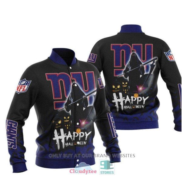 NFL New York Giants Happy Halloween Baseball Jacket