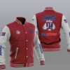 NFL New York Giants Red Grey Ever Upwards Baseball Jacket NFL New York Giants Red Grey Ever Upwards Baseball Jacket