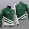 NFL New York Jets Green White Baseball Jacket V3