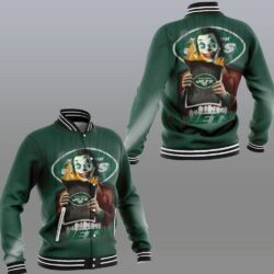 NFL New York Jets Joker Green Baseball Jacket