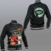 NFL New York Jets Snoopy Halloween Baseball Jacket NFL New York Jets Snoopy Halloween Baseball Jacket