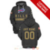 NFL Personalized Buffalo Bills Salute To Service Black Custom 3D Hoodie for fan