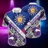 NFL Rugby Helmet Minnesota Vikings Hawaiian Shirt
