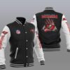 NFL Tampa Bay Buccaneers Black White Baseball Jacket NFL Tampa Bay Buccaneers Black White Baseball Jacket