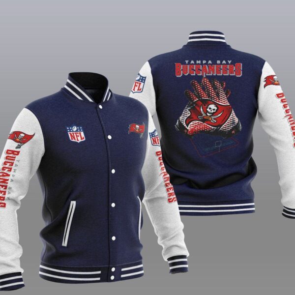 NFL Tampa Bay Buccaneers Navy Blue Baseball Jacket