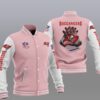 NFL Tampa Bay Buccaneers Pink Baseball Jacket NFL Tampa Bay Buccaneers Pink Baseball Jacket