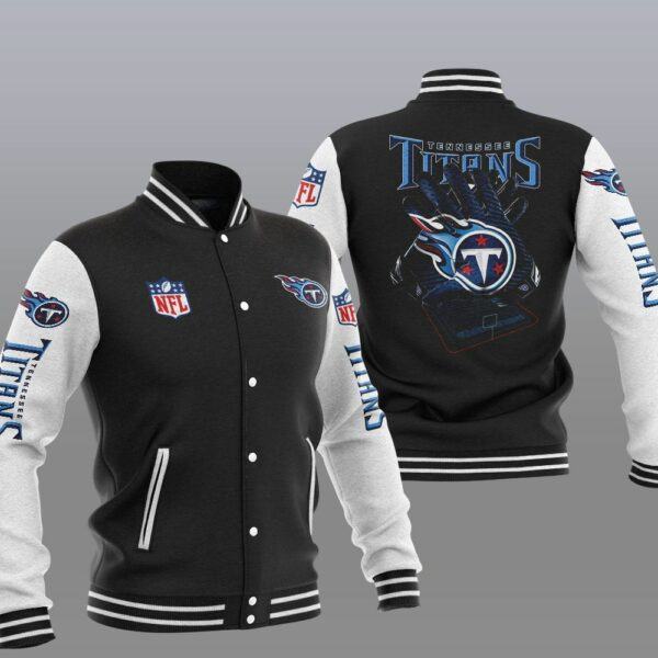 NFL Tennessee Titans Black Baseball Jacket