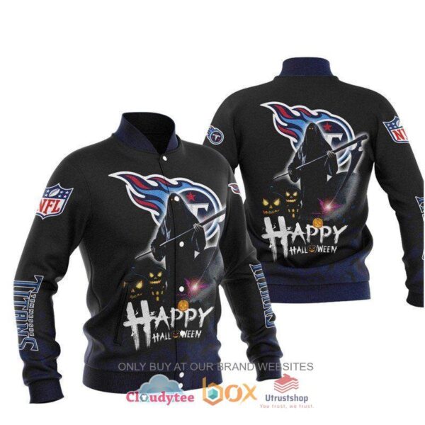 NFL Tennessee Titans Happy Halloween Baseball Jacket