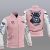 NFL Tennessee Titans Pink Baseball Jacket NFL Tennessee Titans Pink Baseball Jacket