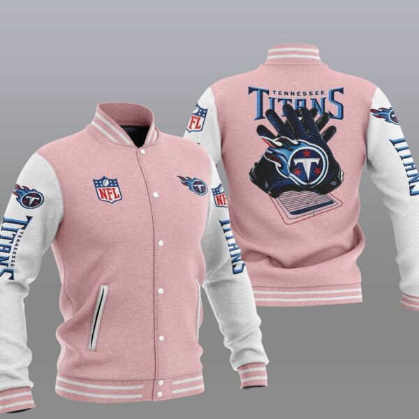 NFL Tennessee Titans Pink Baseball Jacket