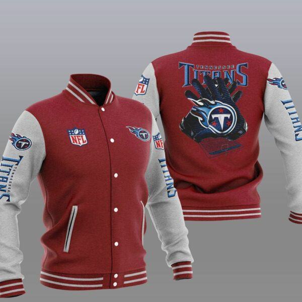 NFL Tennessee Titans Red Baseball Jacket