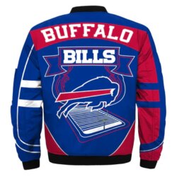 New NFL Bomber Jacket Custom Buffalo Bills nfl fire ball Jacket for fan
