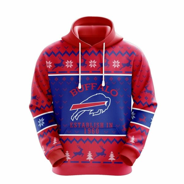 Personalized Buffalo Bills Custom name All Over Print Hoodie 3D chrismas for fan 01