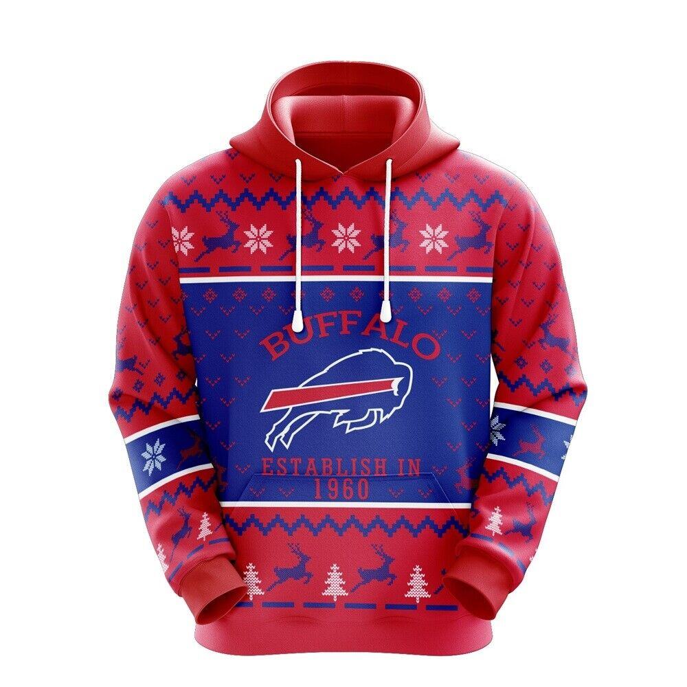 Buffalo Bills NFL Christmas Personalized Hoodie Zipper Fleece