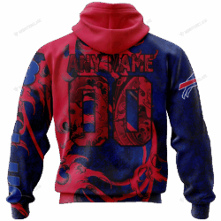 Personalized Buffalo Bills nfl Japanese Style Skull custom name jersey 3d shirt hoodie for fan