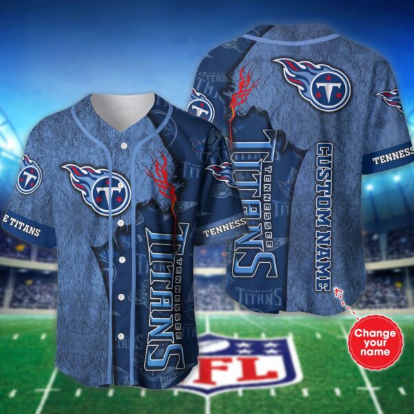 Personalized maps tennessee titans Baseball Jersey shirt for fans