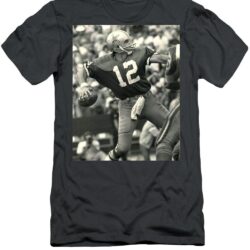 Roger Staubach Vintage Nfl Poster Dallas Cowboys t-shirt