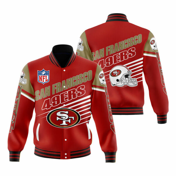 San Francisco 49ers 3D baseball Jacket Sports coat for fan 02