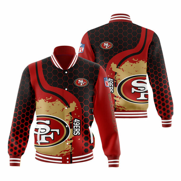 San Francisco 49ers 3D baseball Jacket Sports coat for fan