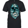 Skull free style Miami Dolphins T Shirt For Fan