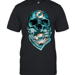 Skull free style Miami Dolphins T-Shirt For Fan