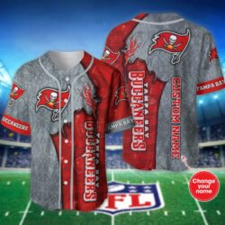 [new Personalized] maps Tampa Bay Buccaneers nfl Baseball Jersey shirt for fans