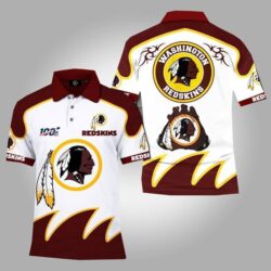 100th Nfl Washington Redskins Polo 3d Printed Polo cotton t-shirt Hoodie Mug