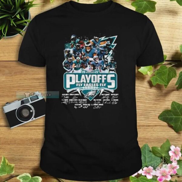 2022 NFL Playoff Fly Eagles Fly Signatures Philadelphia Eagles Shirt