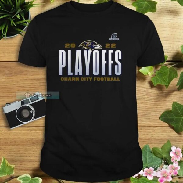 2022 NFL Playoffs Charm City Football Baltimore Ravens Shirt 1