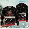 49ers NFL ugly Christmas Sweater Reindeer San Francisco 49ers black edition