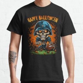 American-Football-Skeleton-Halloween-Football-Fan-Men-Boys-Classic-T-Shirt50-1