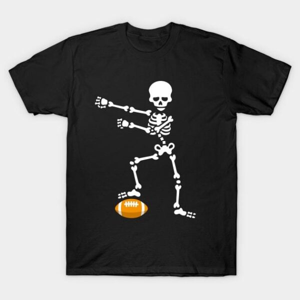 [Halloween] American football Rugby floss dance flossing skeleton T-Shirt