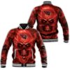 Arizona Cardinals Nfl Fans Skull Baseball Jacket