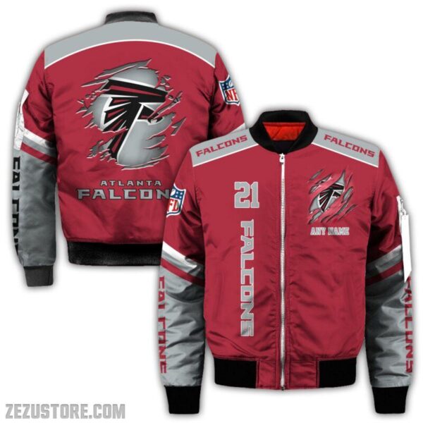 Atlanta Falcons NFL all over 3D Bomber jacket fooball gift for fan