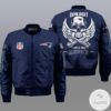Blue-New-England-Patriots-Wings-Skull-3d-Bomber-Jacket Blue New England Patriots Wings Skull 3d Bomber Jacket