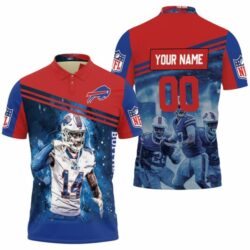 Buffalo Bills #14 Afc East Division Champions 3D ,custom name Polo Shirt